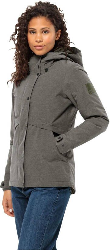 Jack Wolfskin Snowy Park Jacket Women Waterdicht winterjack Dames XS island moss island moss