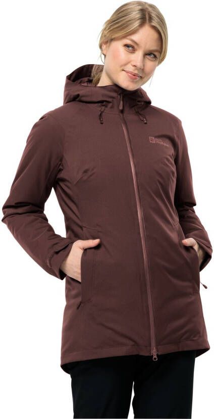 Jack Wolfskin Stirnberg Ins Jacket Women Waterdicht winterjack Dames XL dark maroon dark maroon
