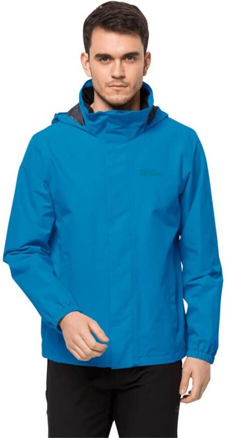 Jack Wolfskin Stormy Point 2L Jacket Men Regenjack Heren L blue pacific blue pacific