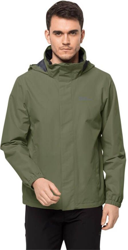 Jack Wolfskin Stormy Point 2L Jacket Men Regenjack Heren XXL greenwood