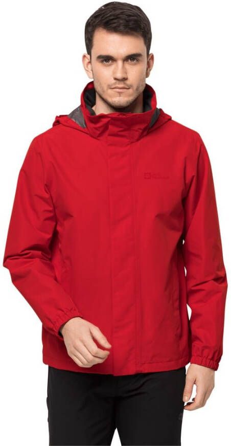 Jack Wolfskin Stormy Point 2L Jacket Men Regenjack Heren XL rood adrenaline red