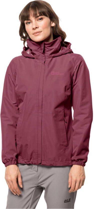 Jack Wolfskin Stormy Point 2L Jacket Women Regenjack Dames L sangria red sangria red