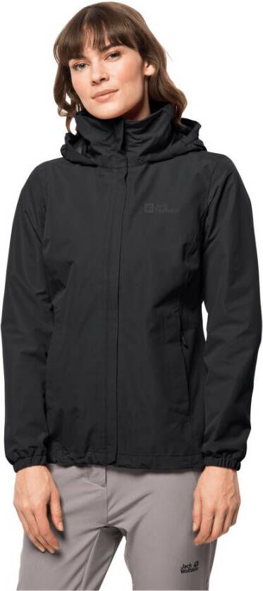 Jack Wolfskin Stormy Point 2L Jacket Women Regenjack Dames M black