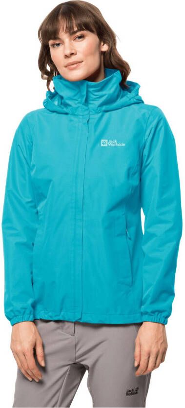 Jack Wolfskin Stormy Point 2L Jacket Women Regenjack Dames XL scuba