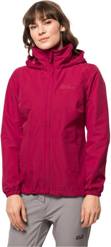 Jack Wolfskin Stormy Point 2L Jacket Women Regenjack Dames XXL purper cranberry