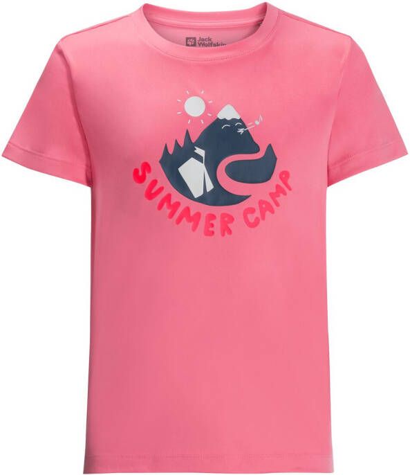 Jack Wolfskin Summer Camp T-Shirt Kids Functioneel shirt Kinderen 140 pink lemonade pink lemonade