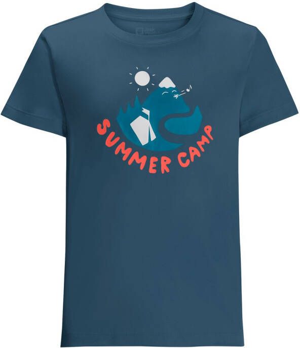 Jack Wolfskin Summer Camp T-Shirt Kids Functioneel shirt Kinderen 164 dark sea dark sea