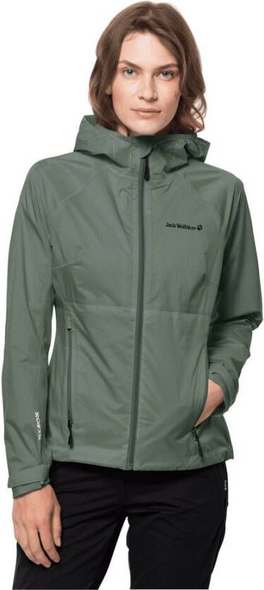 Jack Wolfskin Tasman Cloud Jacket Women Regenjack Dames XL hedge green hedge green