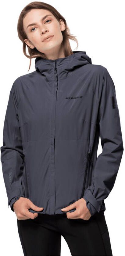 Jack Wolfskin Tasman Peak Jacket Women Regenjack Dames M graphite