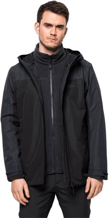 Jack Wolfskin Taubenberg 3in1 Jacket Men 3 in 1 Jacke Herren L black