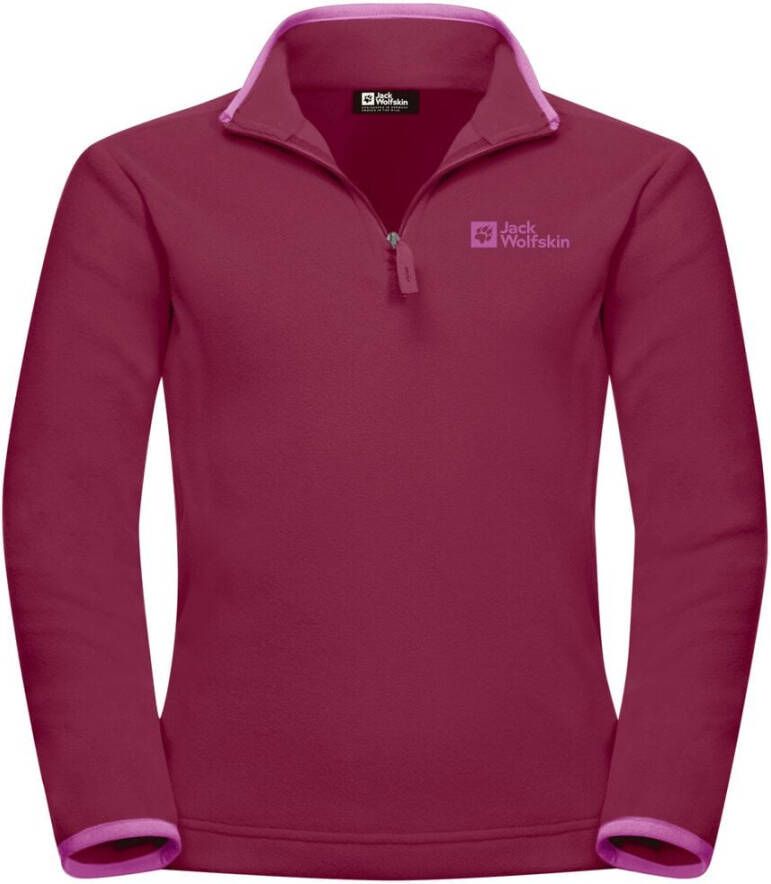 Jack Wolfskin Taunus Halfzip Kids Fleece trui Kinderen 140 red dark ruby