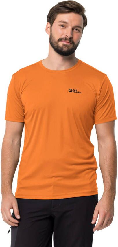 Jack Wolfskin Tech T-Shirt Men Functioneel shirt Heren L oranje blood orange
