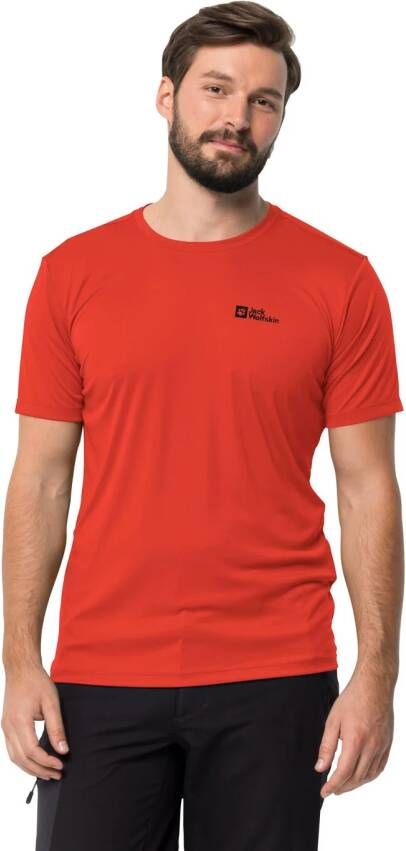 Jack Wolfskin Tech T-Shirt Men Functioneel shirt Heren S rood strong red
