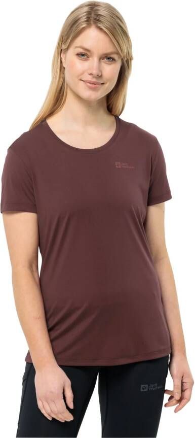 Jack Wolfskin Tech T-Shirt Women Functioneel shirt Dames L dark maroon dark maroon