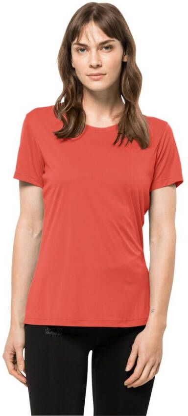 Jack Wolfskin Tech T-Shirt Women Functioneel shirt Dames L red hot coral