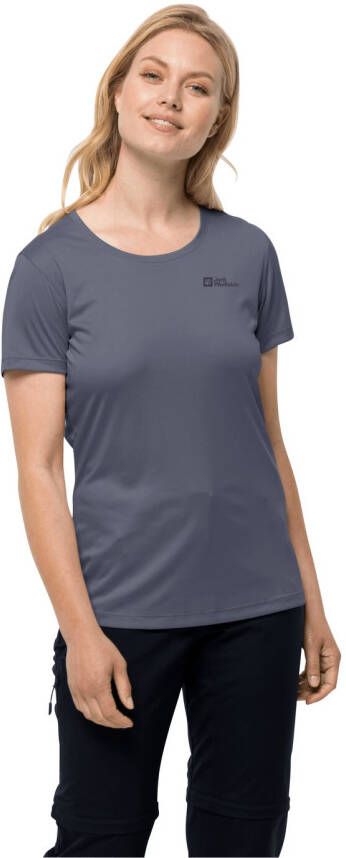 Jack Wolfskin Tech T-Shirt Women Functioneel shirt Dames XL dolphin