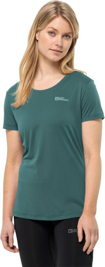 Jack Wolfskin Tech T-Shirt Women Functioneel shirt Dames XL petrol