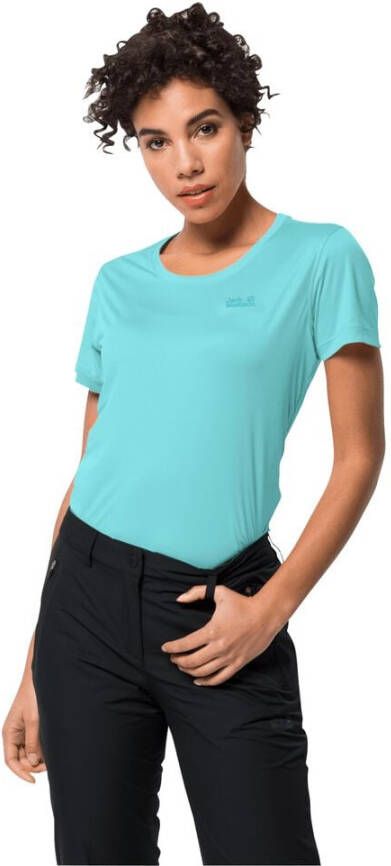 Jack Wolfskin Tech T-Shirt Women Functioneel shirt Dames XS blauw peppermint