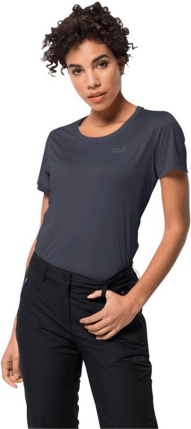 Jack Wolfskin Tech T-Shirt Women Functioneel shirt Dames XS graphite