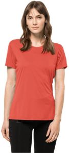 Jack Wolfskin Tech T-Shirt Women Functioneel shirt Dames XXL red hot coral