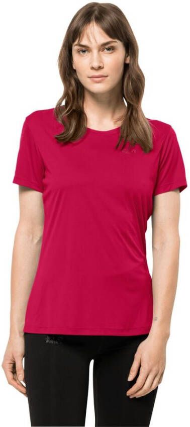 Jack Wolfskin Tech T-Shirt Women Functioneel shirt Dames XXL purper pink dahlia