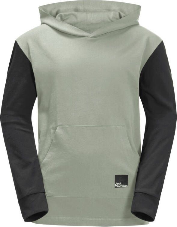 Jack Wolfskin Teen Hoody Youth Hoody van biologisch katoen Tieners 164 mint leaf mint leaf