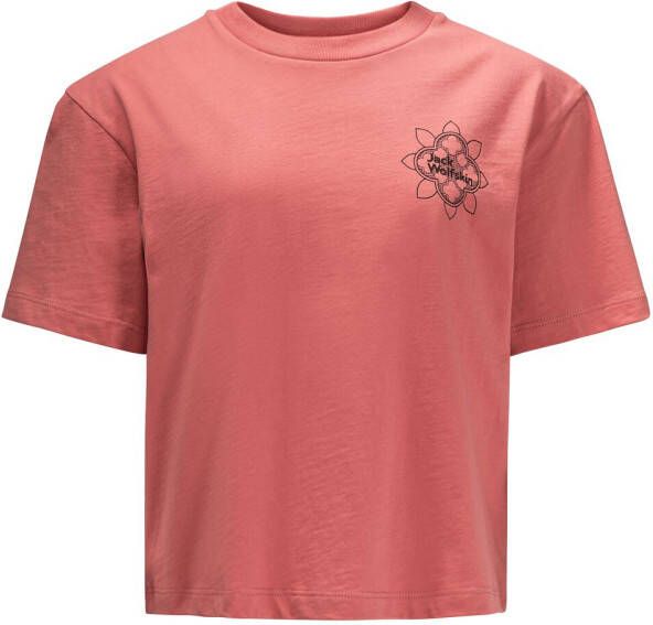 Jack Wolfskin Teen Mosaic T-Shirt Duurzaam T-shirt Kinderen 140 faded rose faded rose