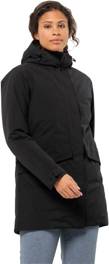 Jack Wolfskin Tempelhof Coat Women Waterdichte winterjas Dames XXL black