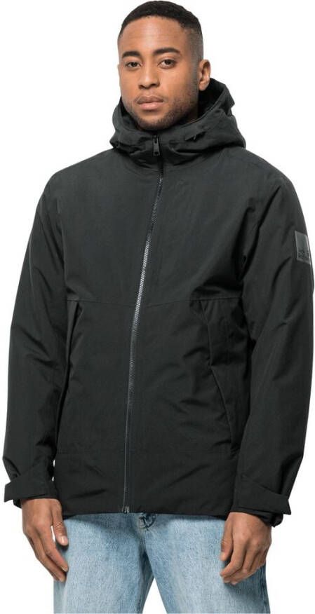 Jack Wolfskin Tempelhof Jacket Men Waterdicht winterjack Heren L black