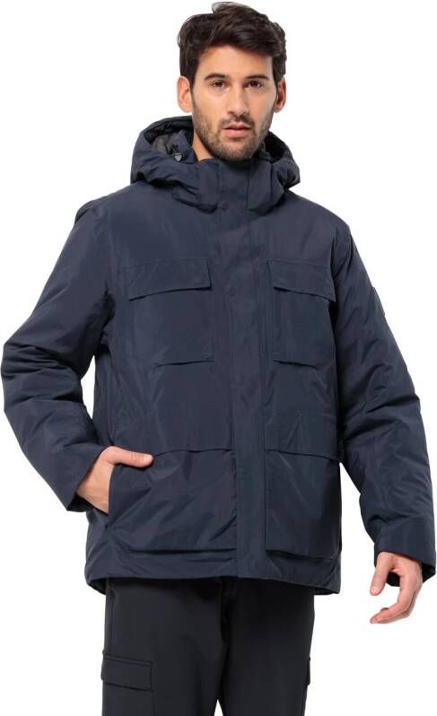 Jack Wolfskin Textor Utility Jacket Men Waterdicht winterjack Heren XXXL blue night blue