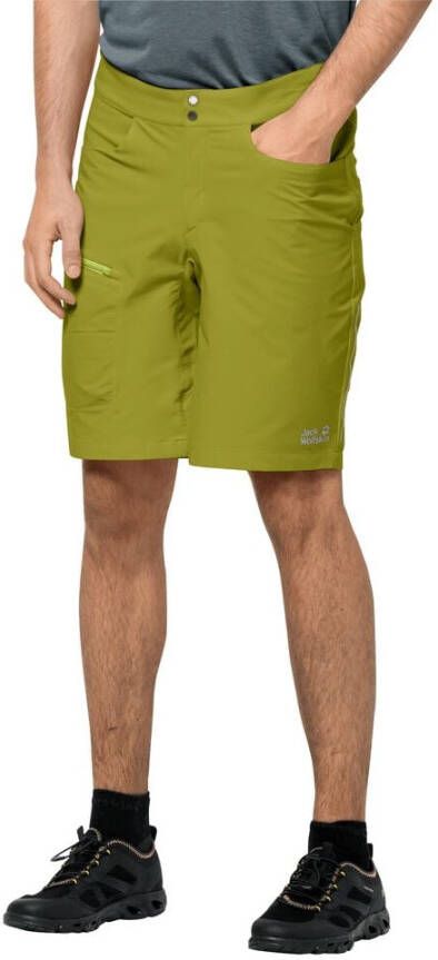 Jack Wolfskin Tourer Shorts Men Softshell-fietsshort Heren 50 groen golden cypress
