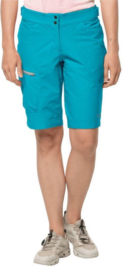 Jack Wolfskin Tourer Shorts Women Softshell-fietsshort Dames 36 blauw dark aqua