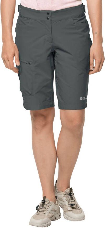 Jack Wolfskin Tourer Shorts Women Softshell-fietsshort Dames 44 grijs slate green