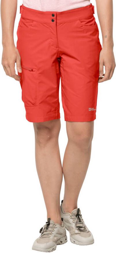 Jack Wolfskin Tourer Shorts Women Softshell-fietsshort Dames 46 rood tango orange