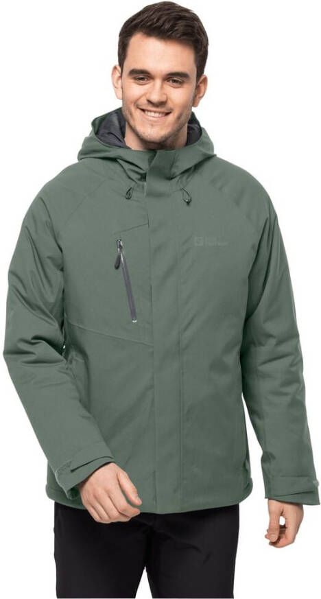 Jack Wolfskin Troposphere Ins Jacket Men Waterdicht winterjack Heren XXL groen hedge green