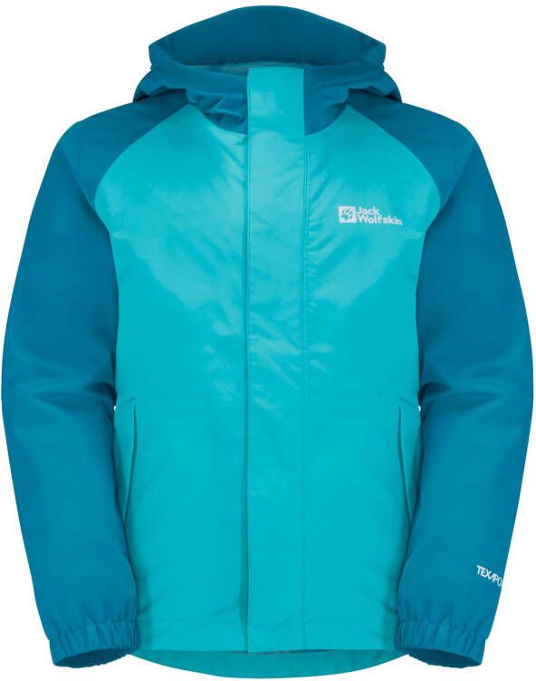 Jack Wolfskin Tucan Jacket Kids Regenjack Kinderen 128 groen scuba