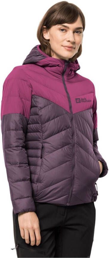 Jack Wolfskin Tundra Down Hoody Women Donsjack Dames XXL violet grapevine