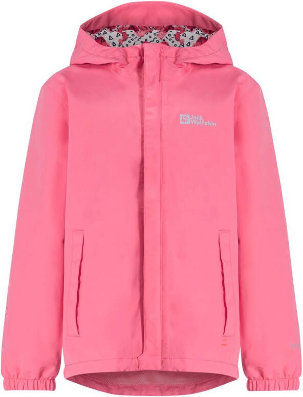 Jack Wolfskin Villi 2L Jacket Kids Regenjack Kinderen 128 pink lemonade pink lemonade