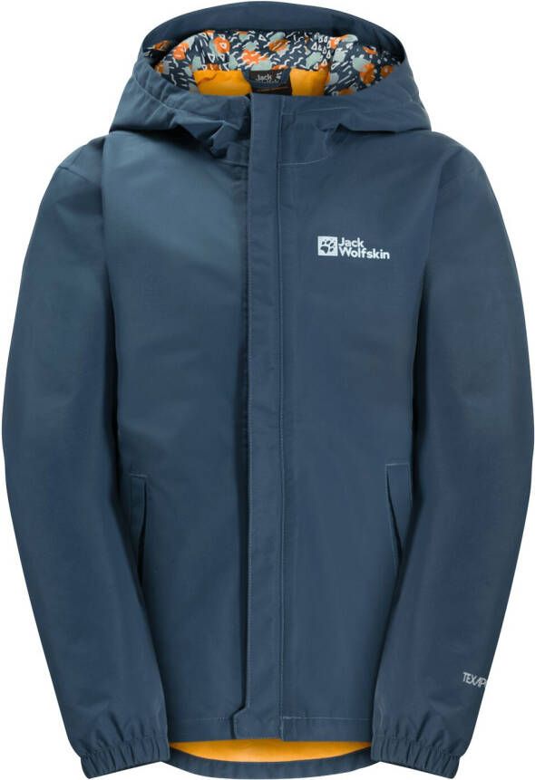 Jack Wolfskin Villi 2L Jacket Kids Regenjack Kinderen 92 dark sea dark sea