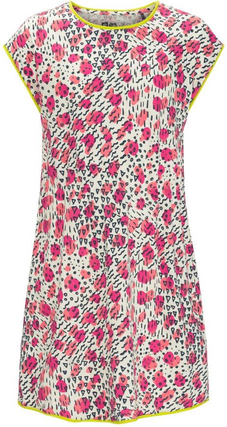 Jack Wolfskin Villi Dress Zomerjurk Kinderen 104 pink lemonade all over pink lemonade all over