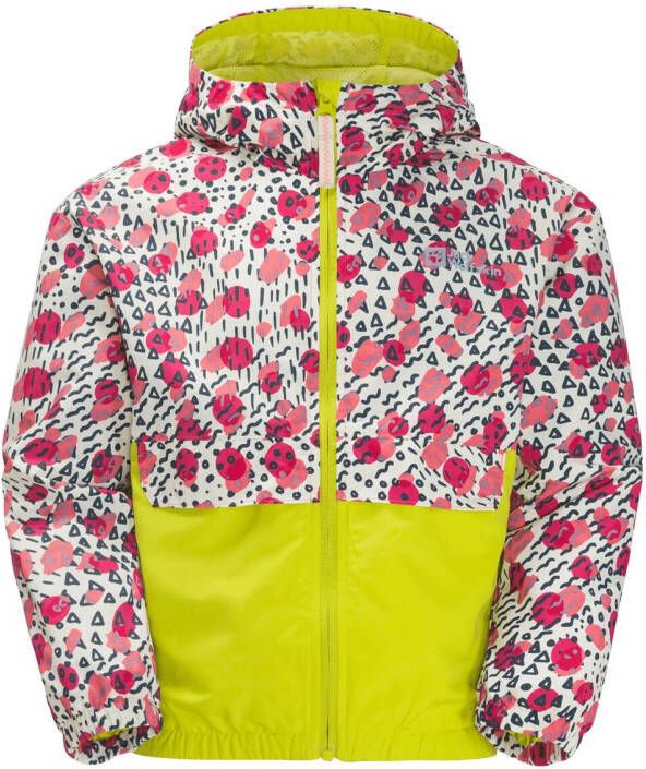 Jack Wolfskin Villi Jacket Kids Jack voor- en najaar Kinderen 128 pink lemonade all over pink lemonade all over