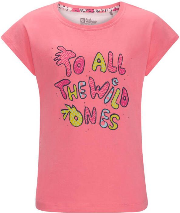 Jack Wolfskin Villi T-Shirt Duurzaam T-shirt Kinderen 104 pink lemonade pink lemonade