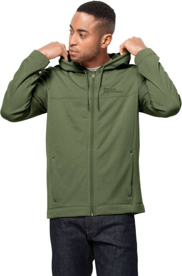 Jack Wolfskin Waldsee Hooded Jacket Men Fleece jack Heren XXL greenwood