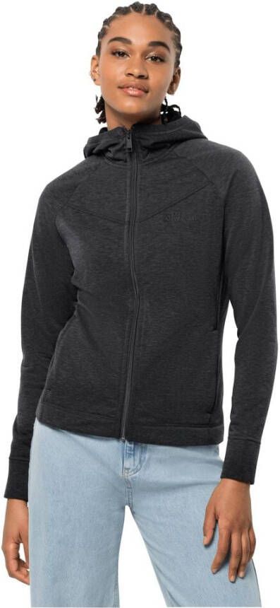 Jack Wolfskin Waldsee Hooded Jacket Women Fleece jack Dames XXL grijs black