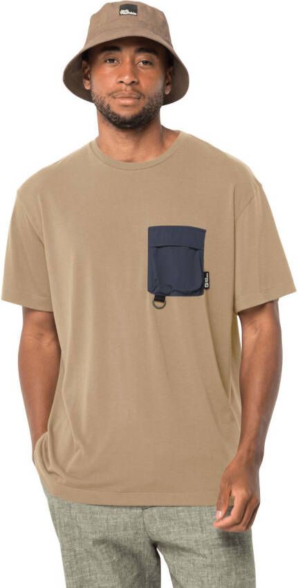 Jack Wolfskin Wanderthirst T-Shirt Men Functioneel shirt Heren 3XL bruin sand storm
