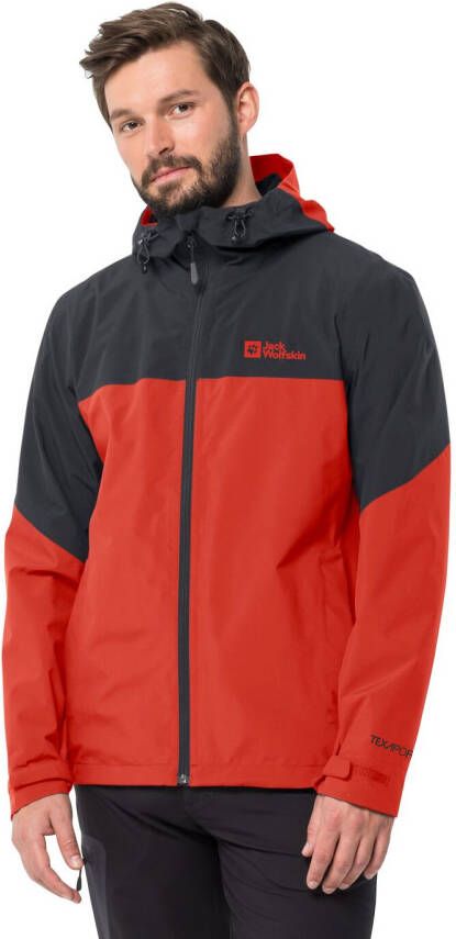 Jack Wolfskin Weiltal 2L Jacket Men Regenjack Heren M strong red strong red