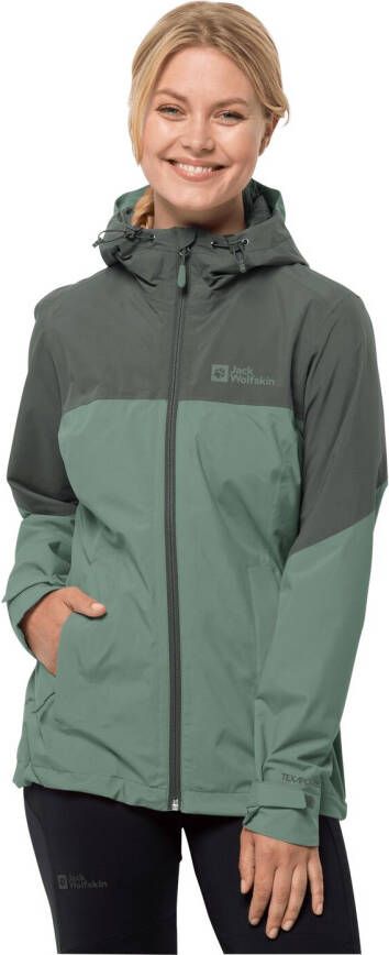 Jack Wolfskin Weiltal 2L Jacket Women Regenjack Dames M picnic green picnic green