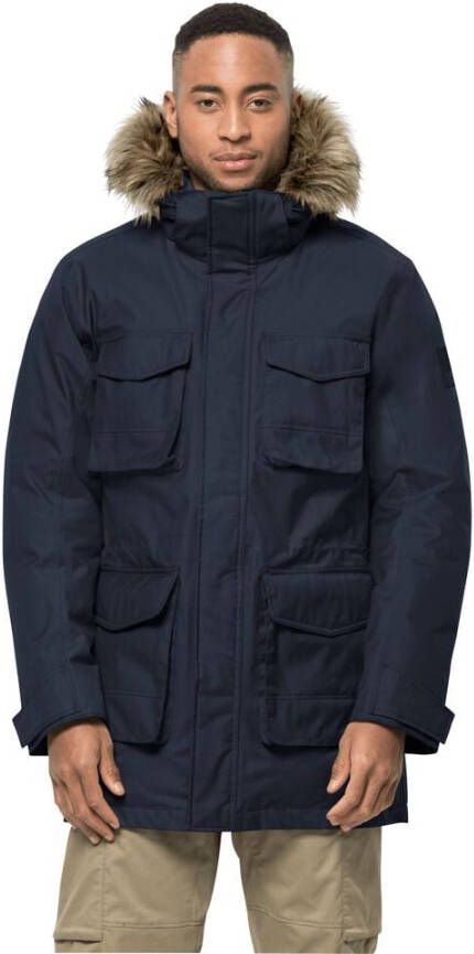 Jack Wolfskin Winterfrost Down Parka Men Waterdichte donsjas Heren XXXL blue night blue