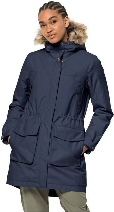 Jack Wolfskin Winterfrost Ins Parka Women Waterdichte winterjas Dames L blue night blue