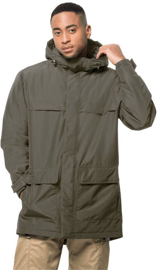 Jack Wolfskin Winterlager Parka Men Waterdichte winterjas Heren XXL dusty olive dusty olive